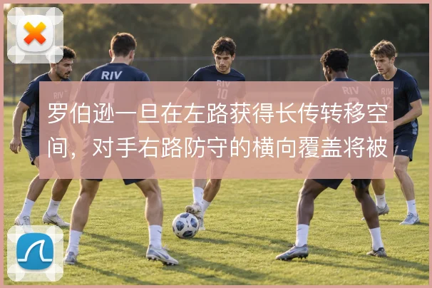 罗伯逊一旦在左路获得长传转移空间,对手右路防守的横向覆盖将被迅速拉扯